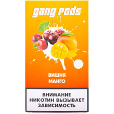 Картридж GANG PODS Cherry Mango Вишня Манго 4 шт 1 мл 20 мг (совмещается с JUUL)