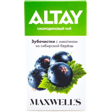 Зубочистки Maxwells ALTAY 3 мг/мл Смородиновый чай с никотином из сибирской березы 30 шт