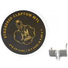 Спирали JM Coils 2 шт Staggereed Clapton MTL Coils 0.68 Ом (2x0.25 Nih/0.1Nih)