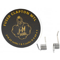 Спирали JM Coils 2 шт Fused Clapton MTL Coils 0.68 Ом (2x0.25 Nih/0.1 Nih)