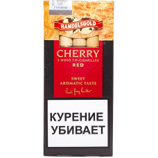 Сигариллы Handelsgold Cherry Wood Tip-Cigarillos Red 5x10x20
