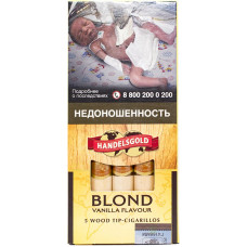 Сигариллы Handelsgold Vanilla Wood Tip-Cigarillos Blond 5x10x20