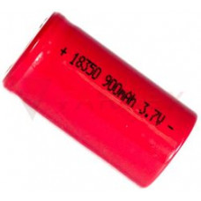 Аккумулятор 18350 900 mAh Красный для электронной трубки 601-С незащищенный