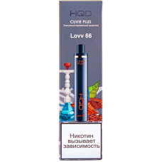Вейп HQD CUVIE PLUS 20 мг Крепкий Табачный Вкус Lovv 66 Одноразовый