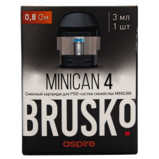 Brusko Minican 4 Pod 3 мл 0.8 Ом Картридж 1 шт Черный
