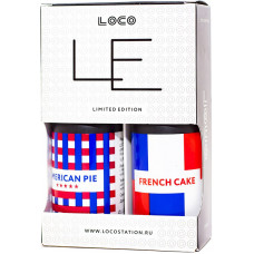 Жидкость LOCO 2x30 мл Bakery Set: French Cake American Pie 3 мг/мг Яблочный Пирог и Лимонный Кекс
