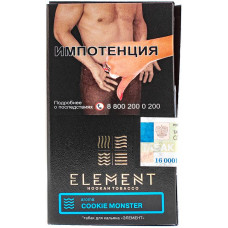 Табак Element 40 г Вода Земляничное печенье Cookie Monster