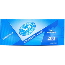 Гильзы сигаретные SnB Brigth Blue с фильтром 200 шт